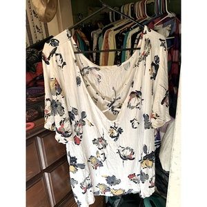 Maurices Plus Size Criss Cross Strappy Blouse